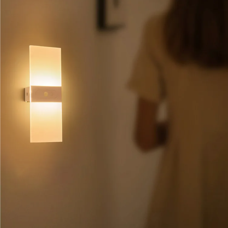 Luminária de Parede LED Moderna com Sensor de Movimento | Loja Tramo