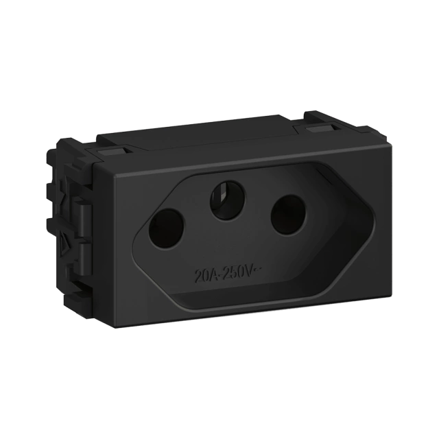 Módulo Tomada 2P+T 10A ou 20A 250V~ Refinatto WEG Home | Loja Tramo