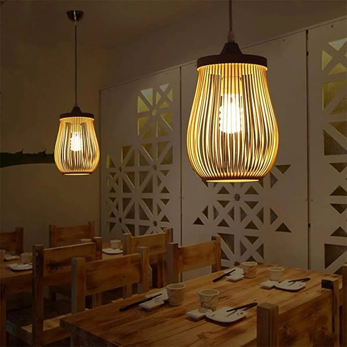 Lustre Bamboo Light | Loja Tramo
