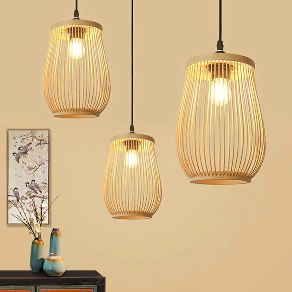 Lustre Bamboo Light | Loja Tramo