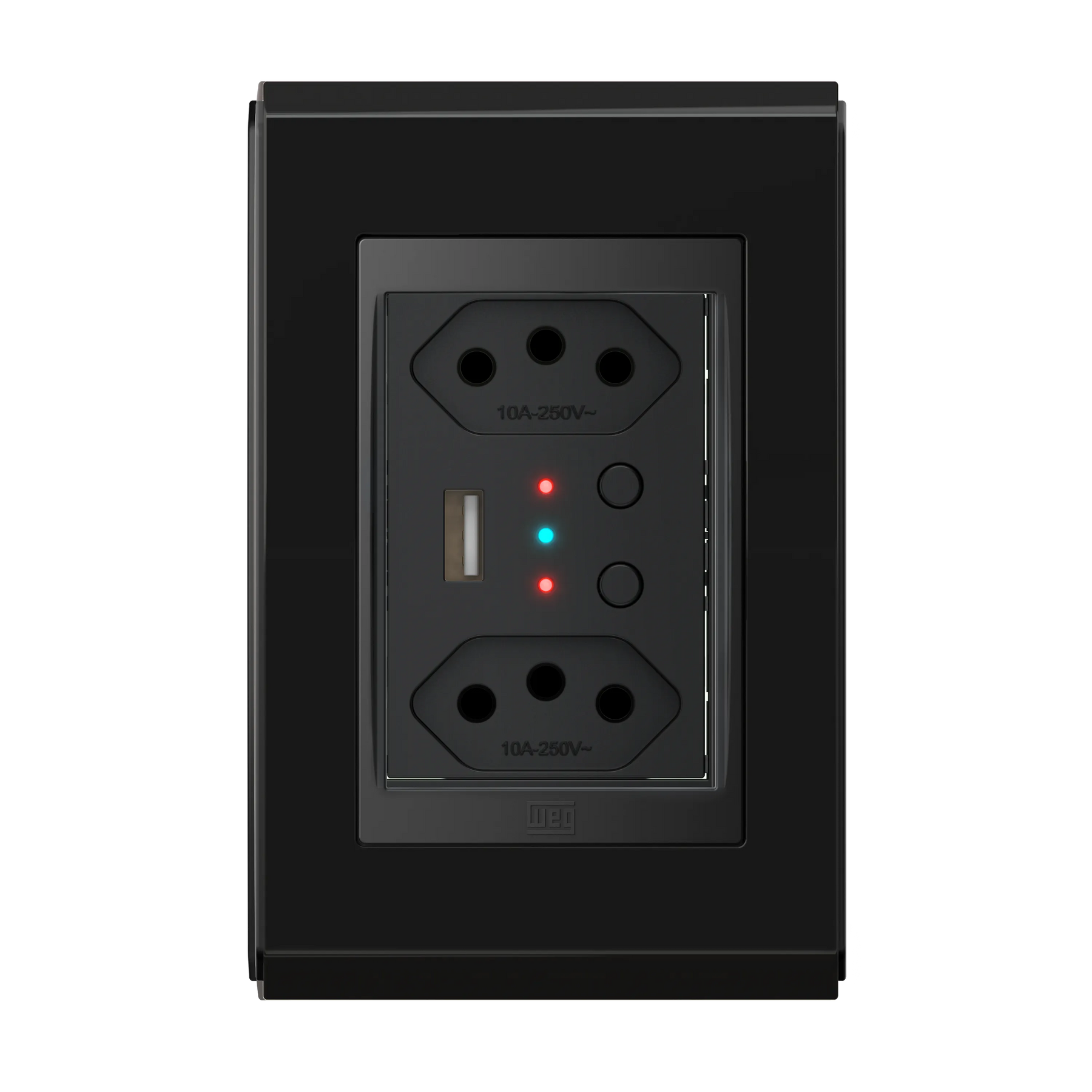Conjunto Tomada Dupla Inteligente com USB e WIFI (Refinatto) | Loja Tramo