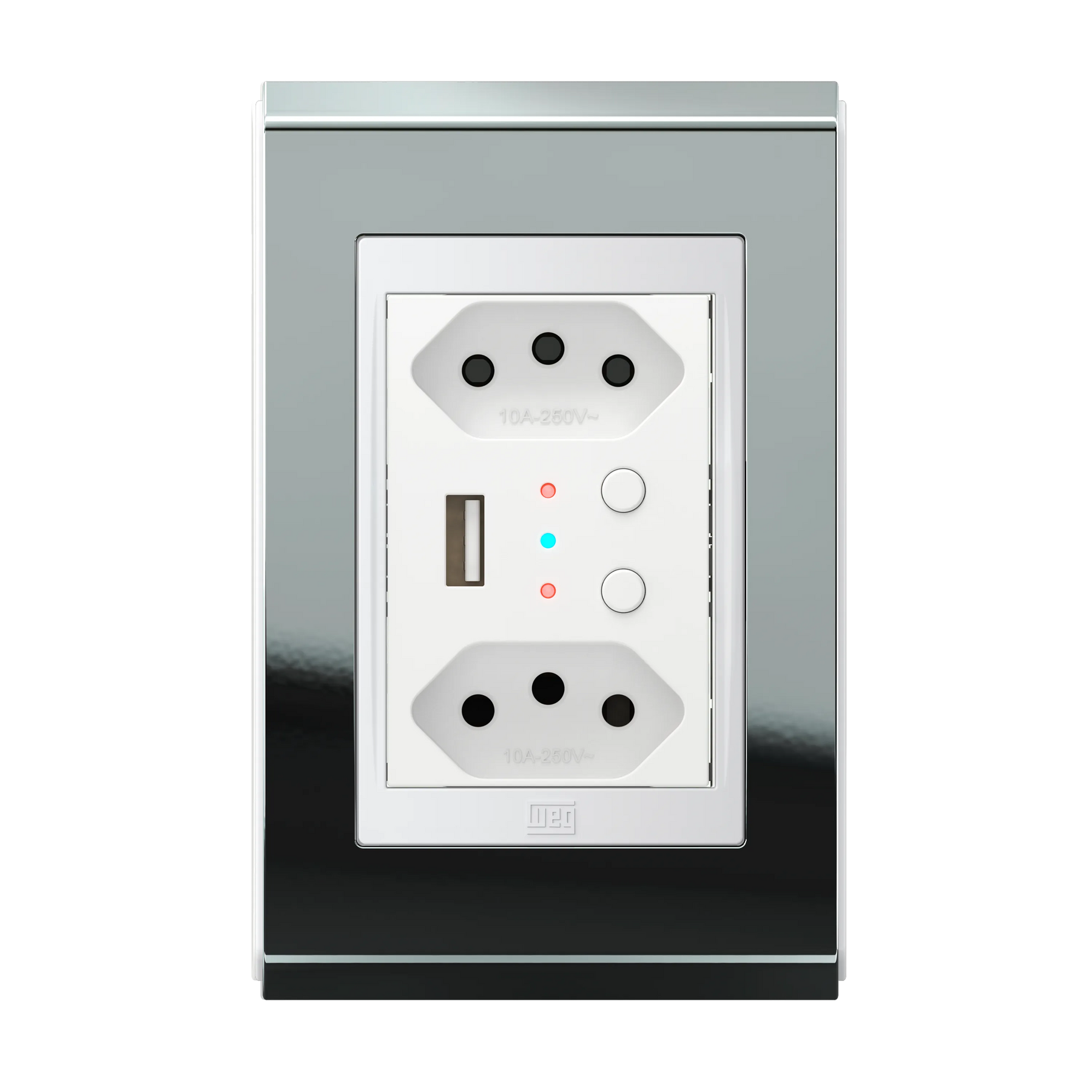 Conjunto Tomada Dupla Inteligente com USB e WIFI (Refinatto) | Loja Tramo