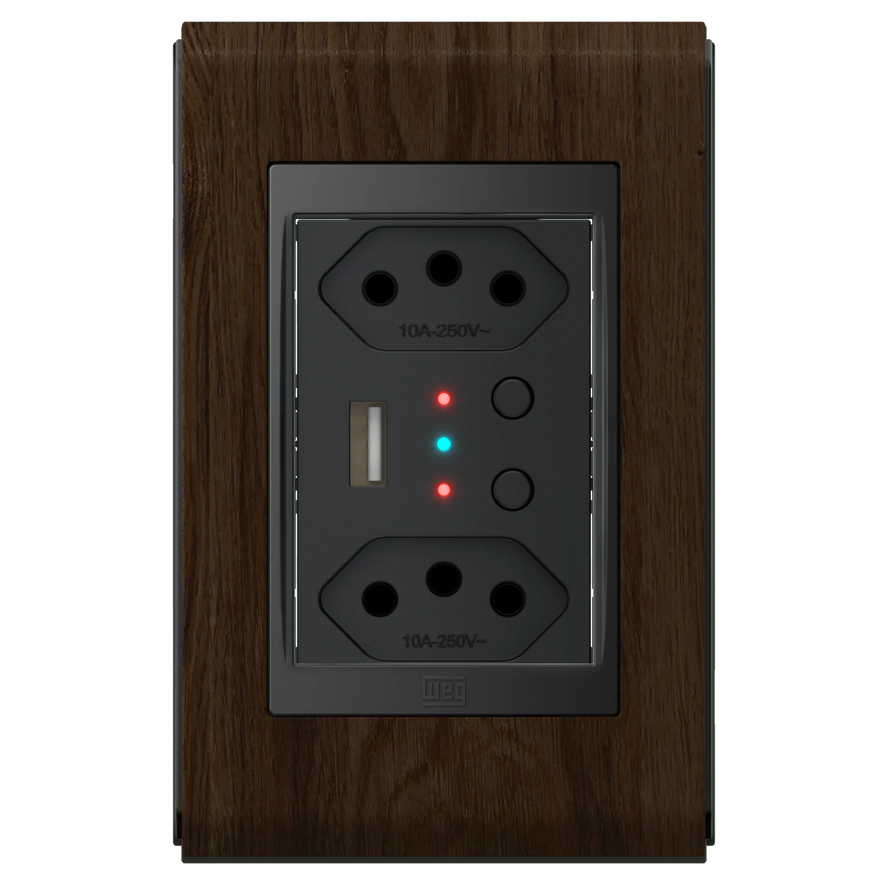 Conjunto Tomada Dupla Inteligente com USB e WIFI (Refinatto) | Loja Tramo