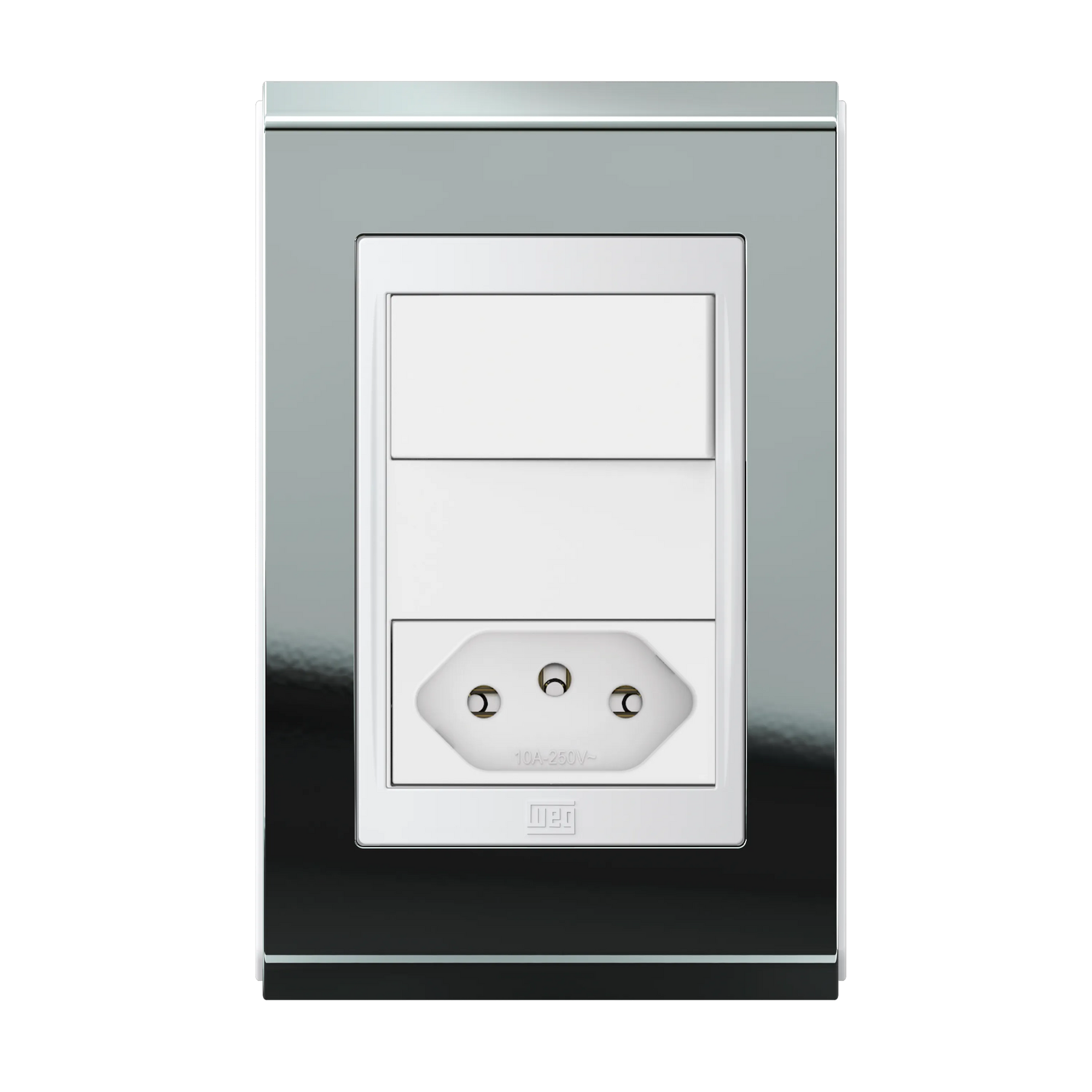 Conjunto Interruptor Simples + Tomada 2P+T 10A OU 20A (Refinatto) | Loja Tramo