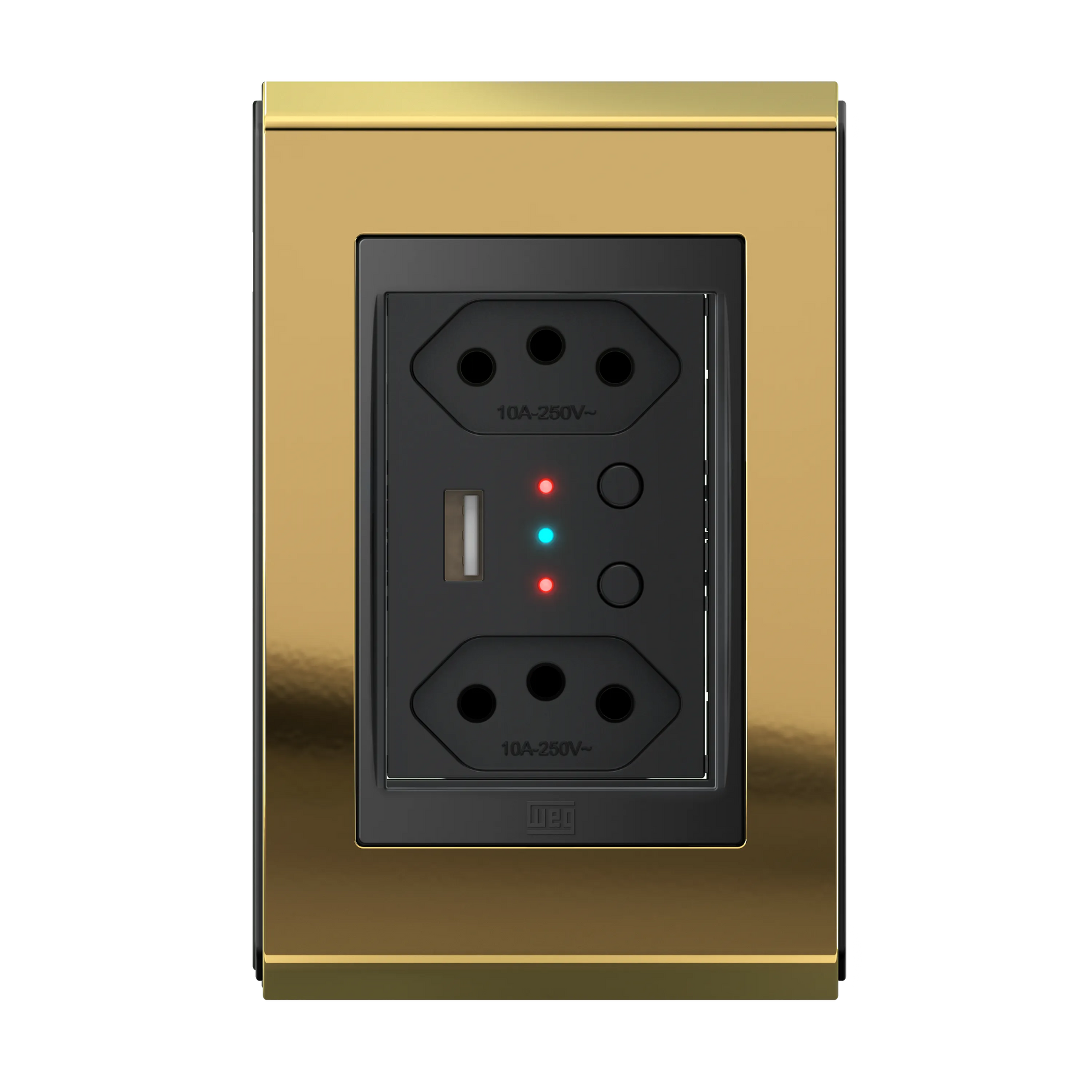 Conjunto Tomada Dupla Inteligente com USB e WIFI (Refinatto) | Loja Tramo