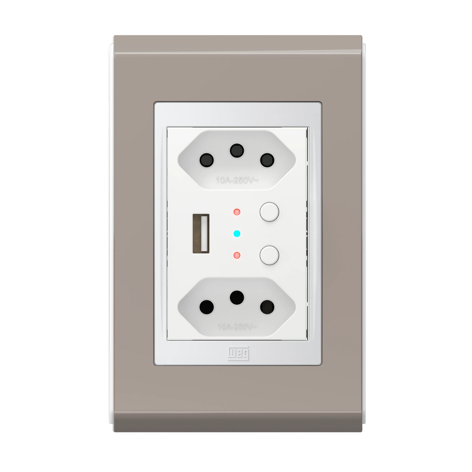 Conjunto Tomada Dupla Inteligente com USB e WIFI (Refinatto) | Loja Tramo