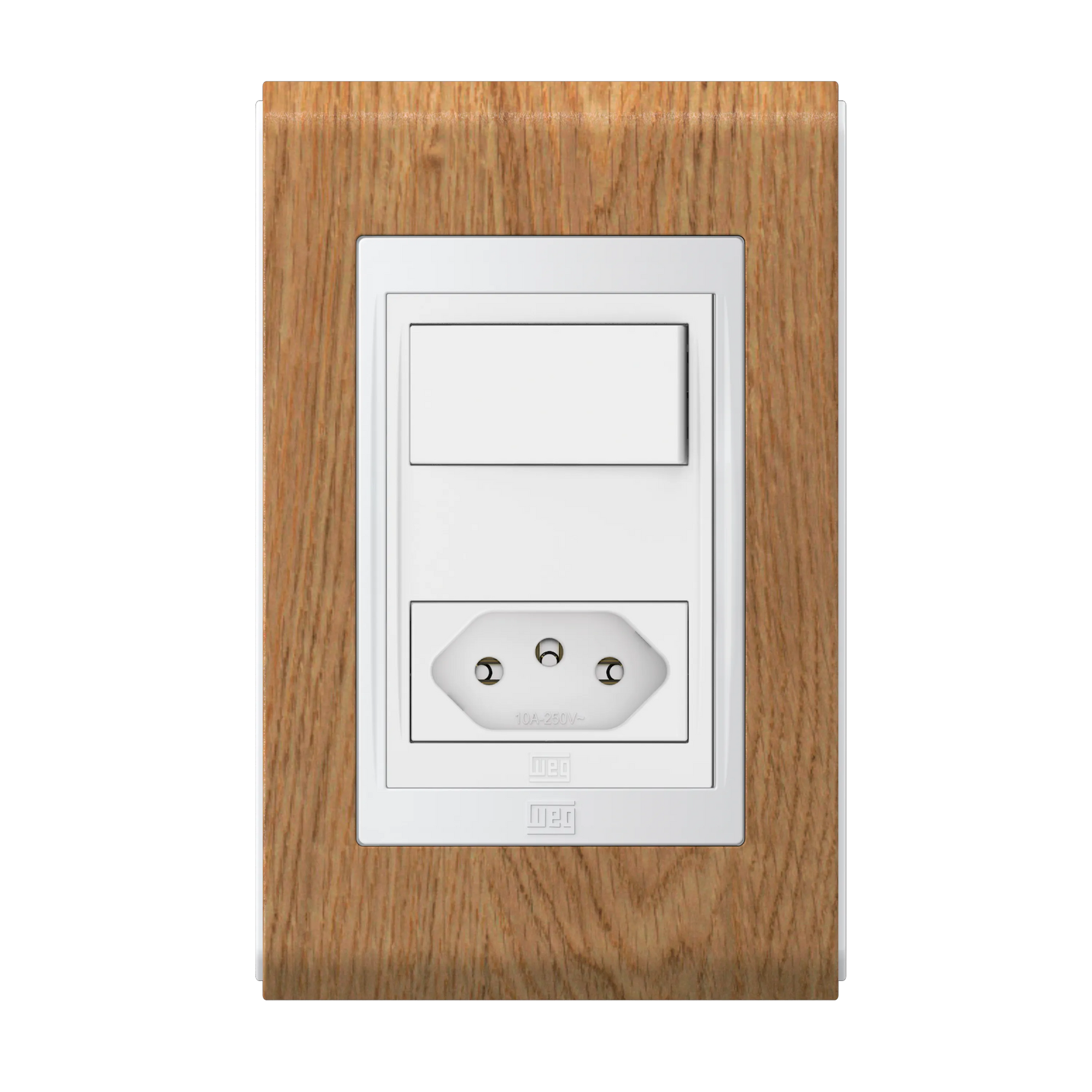 Conjunto Interruptor Simples + Tomada 2P+T 10A OU 20A (Refinatto) | Loja Tramo