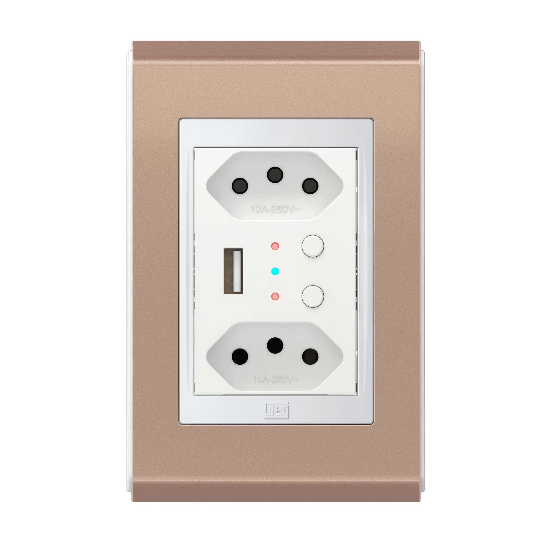 Conjunto Tomada Dupla Inteligente com USB e WIFI (Refinatto) | Loja Tramo