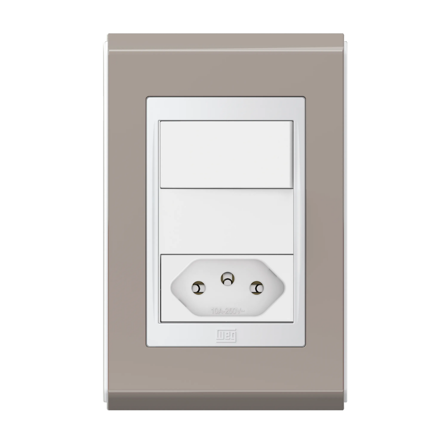 Conjunto Interruptor Simples + Tomada 2P+T 10A OU 20A (Refinatto) | Loja Tramo