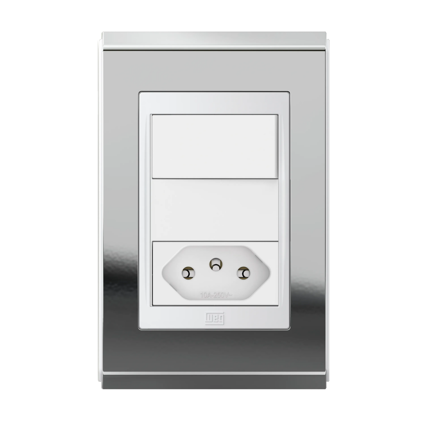 Conjunto Interruptor Simples + Tomada 2P+T 10A OU 20A (Refinatto) | Loja Tramo