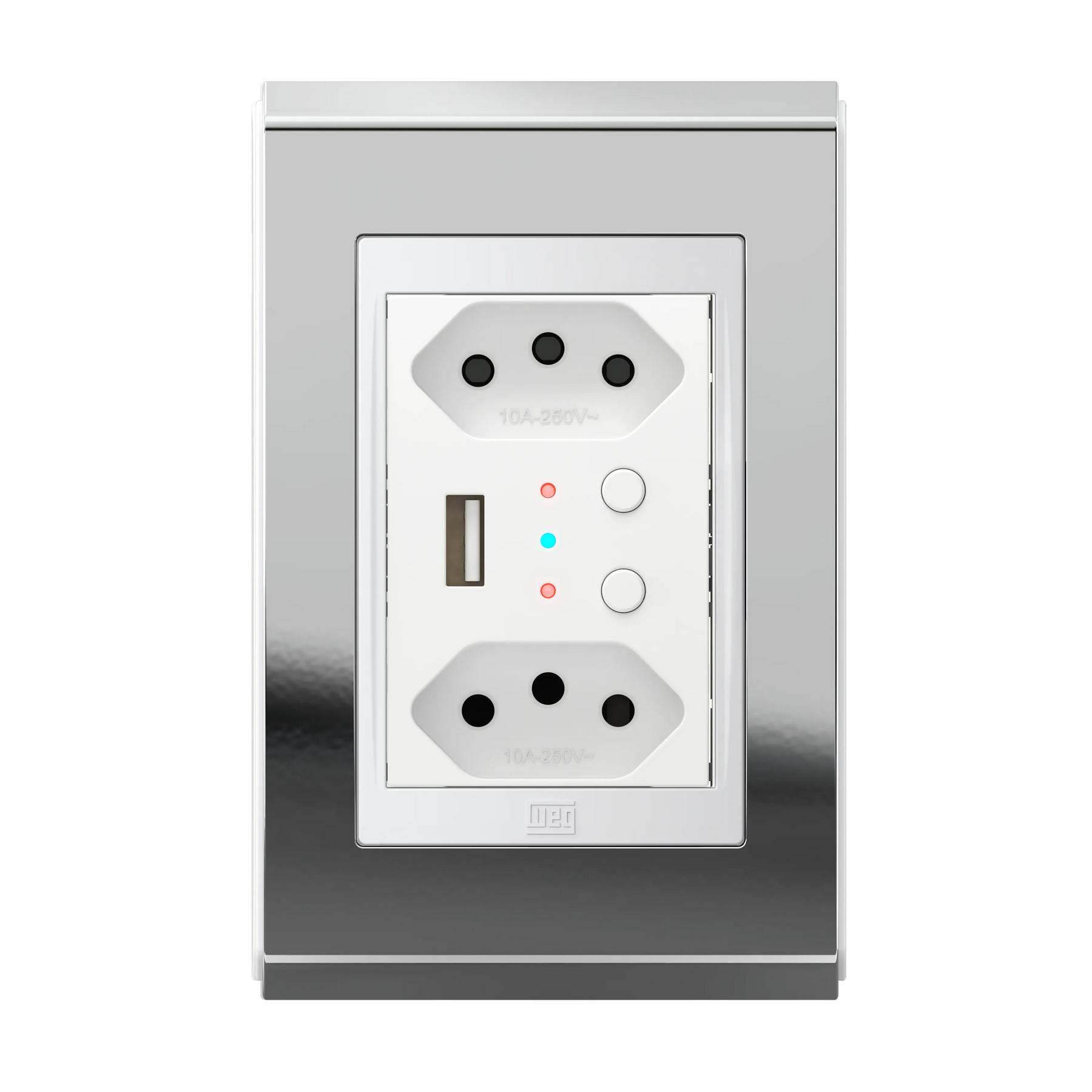 Conjunto Tomada Dupla Inteligente com USB e WIFI (Refinatto) | Loja Tramo