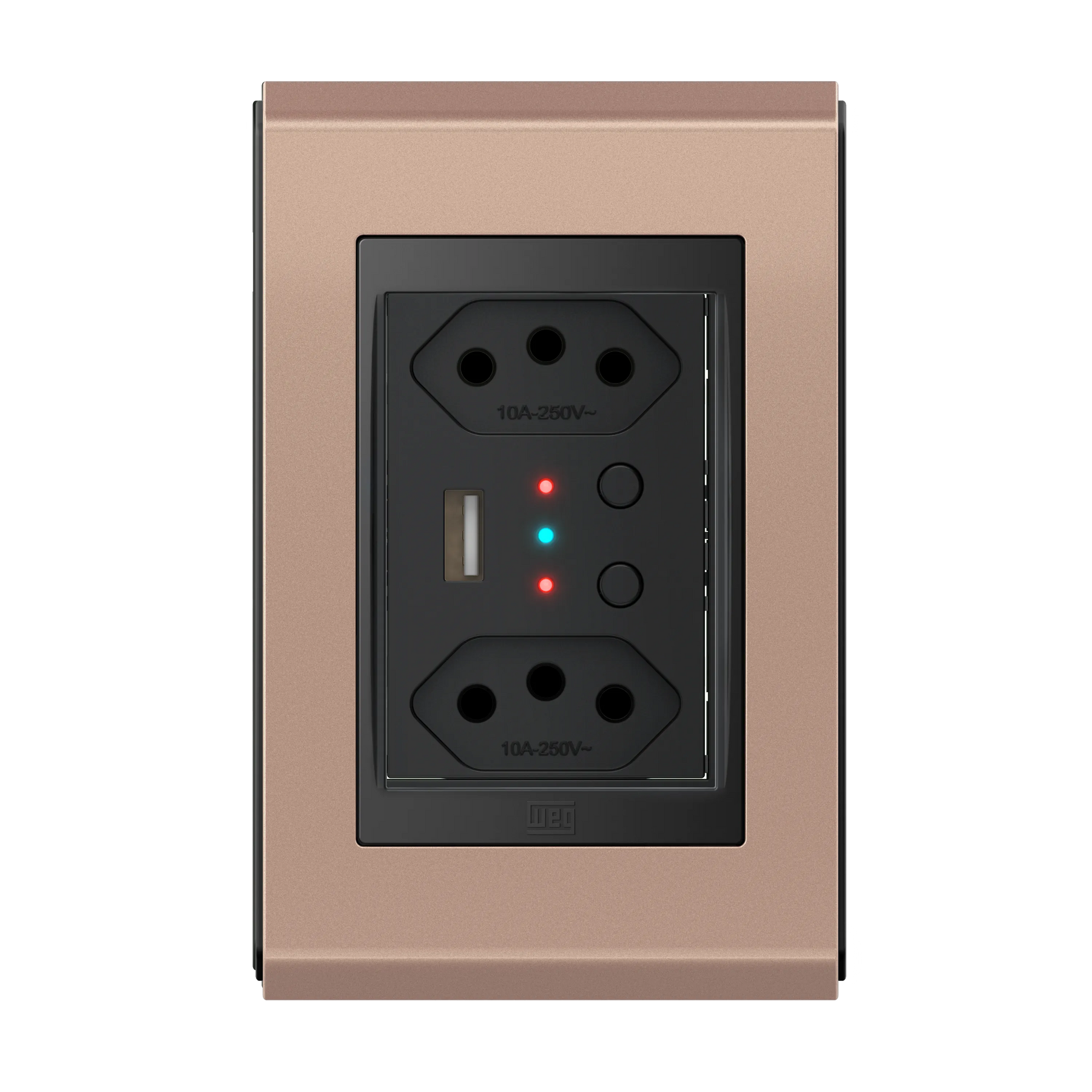 Conjunto Tomada Dupla Inteligente com USB e WIFI (Refinatto) | Loja Tramo