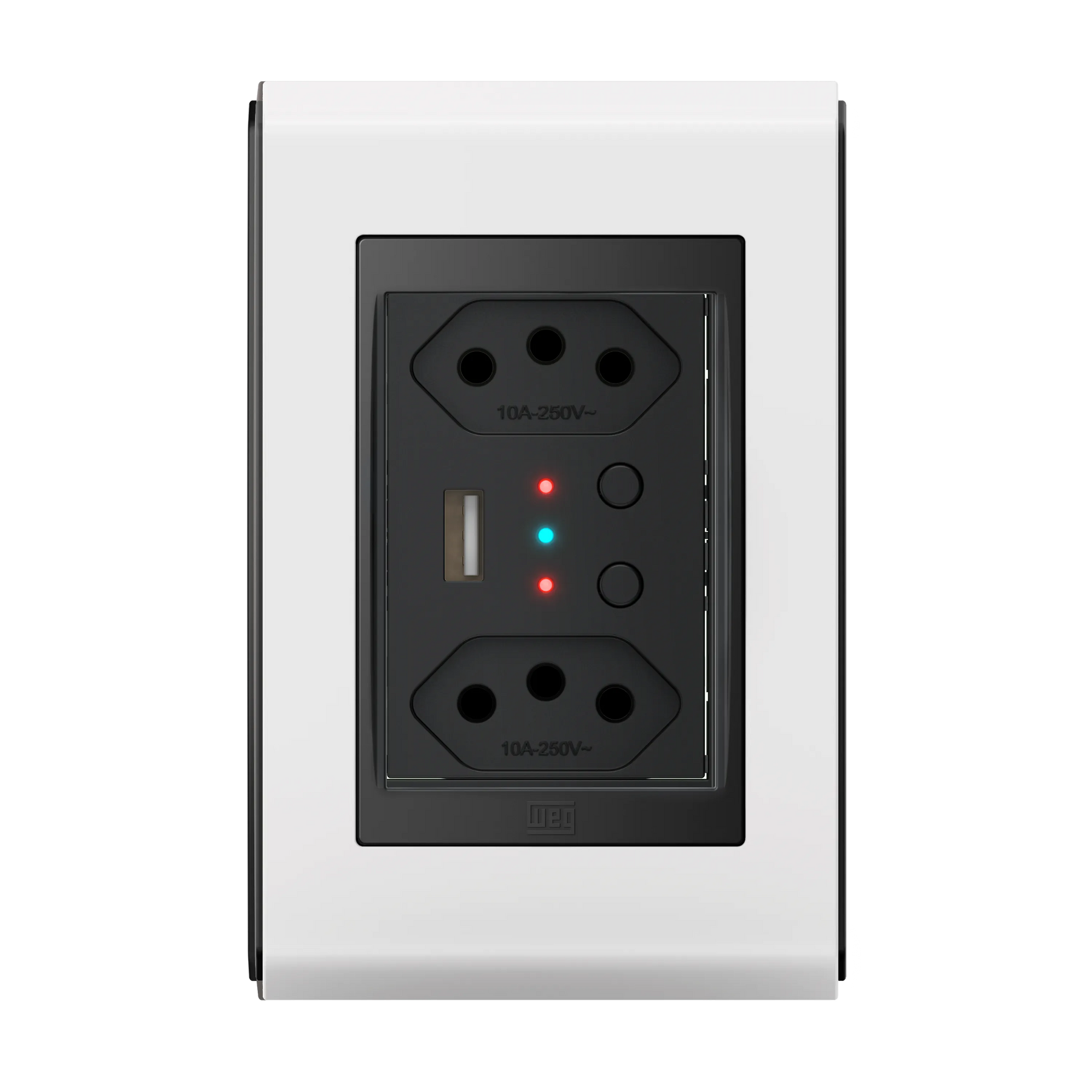 Conjunto Tomada Dupla Inteligente com USB e WIFI (Refinatto) | Loja Tramo