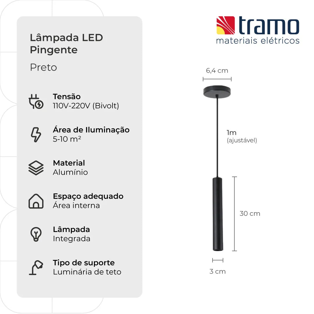 Lâmpada LED Pingente | Loja Tramo
