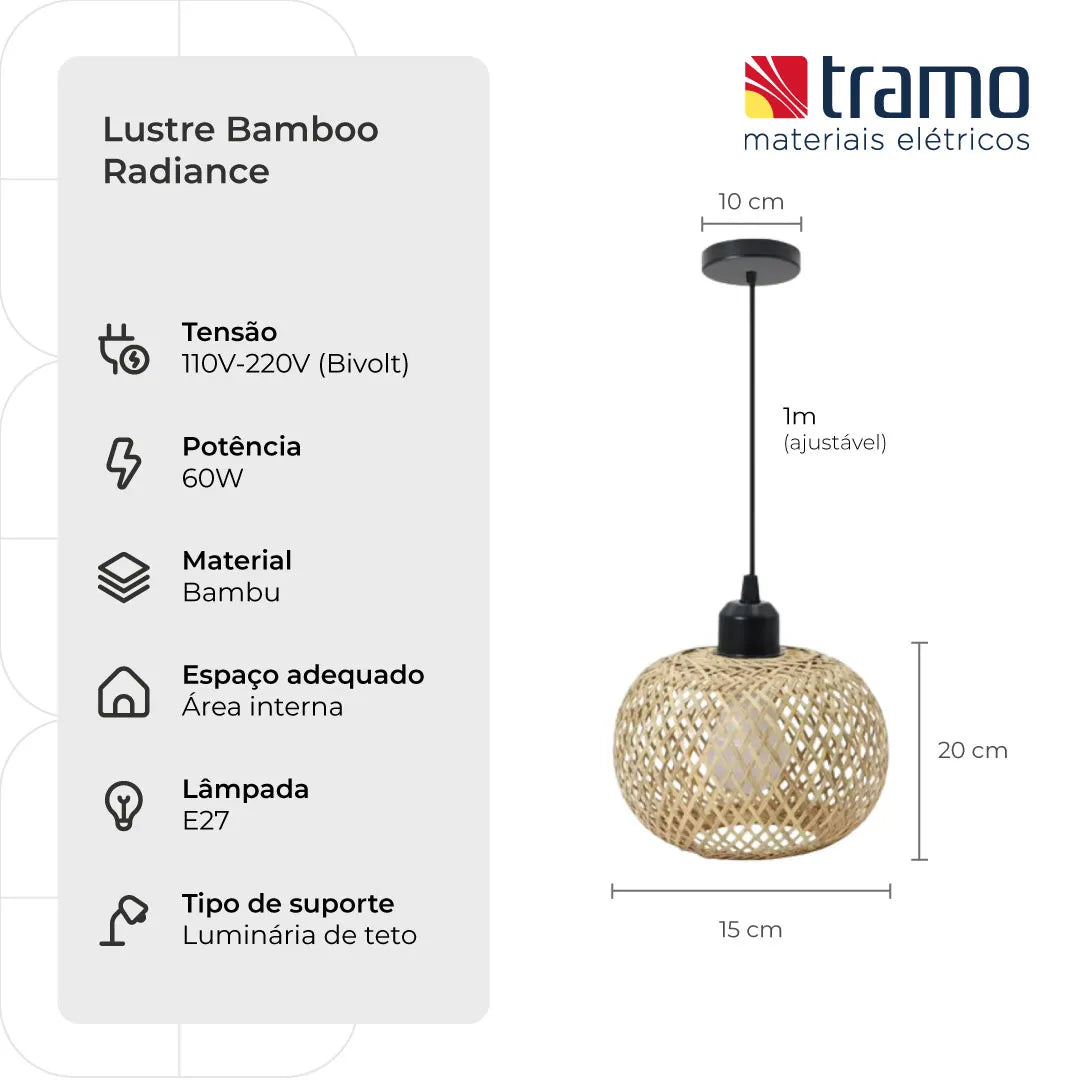 Lustre Bamboo Radiance | Loja Tramo