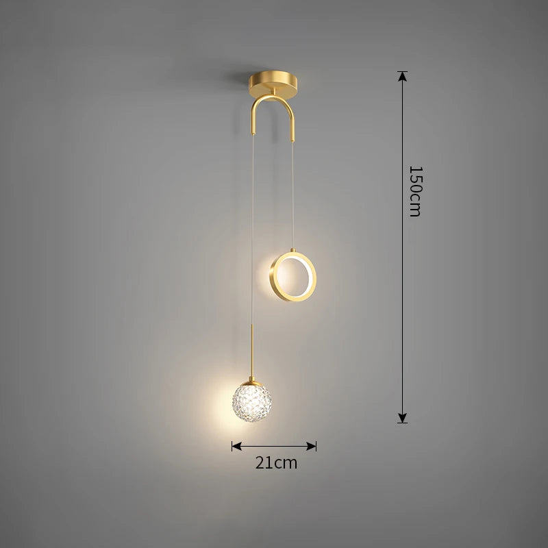 Lustre LED Nordic Gold | Loja Tramo
