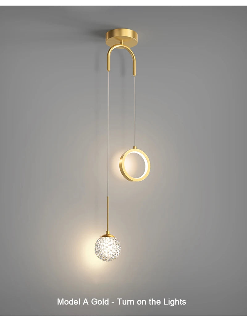 Lustre LED Nordic Gold | Loja Tramo
