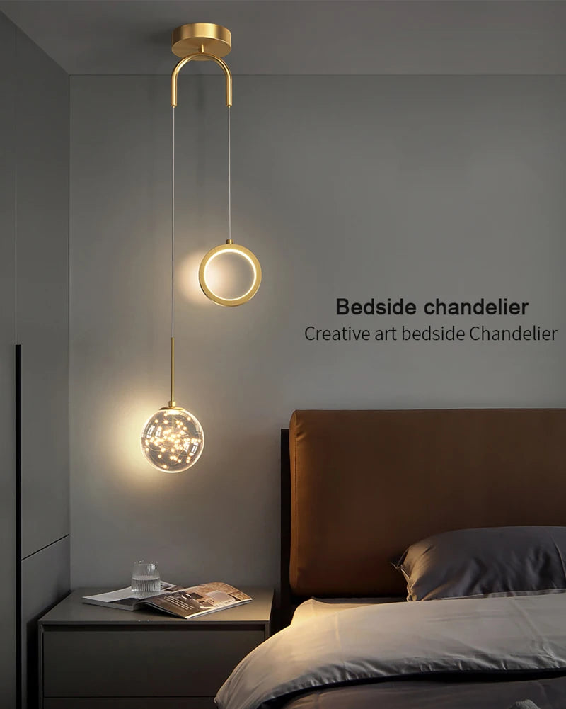 Lustre LED Nordic Gold | Loja Tramo