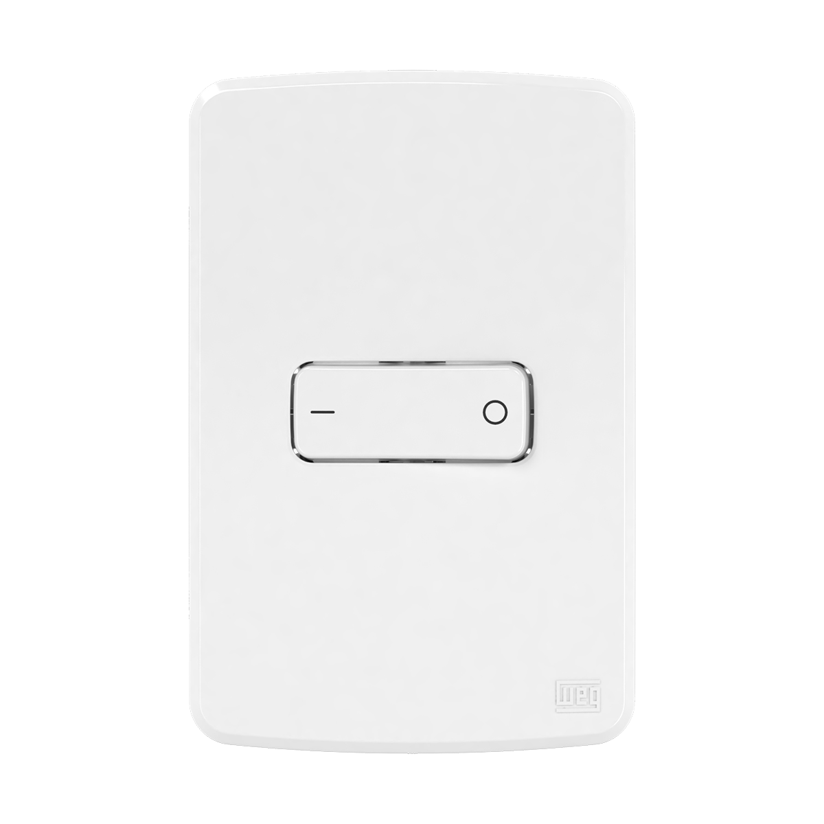 Conjunto 1 interruptor bipolar simples I/O 10 A - 250 V CA + placa 4x2” + suporte (Composé) | Loja Tramo