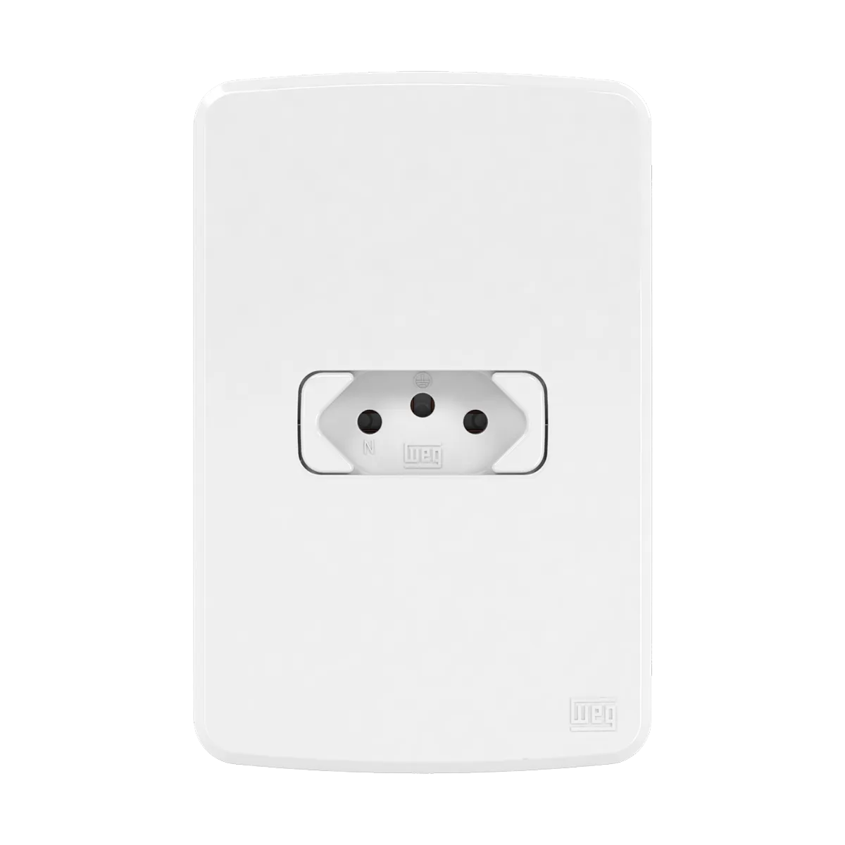 Conjunto 1 tomada 2P+T 10 A ou 20A - 250 V CA + placa 4x2” + suporte (Composé) | Loja Tramo