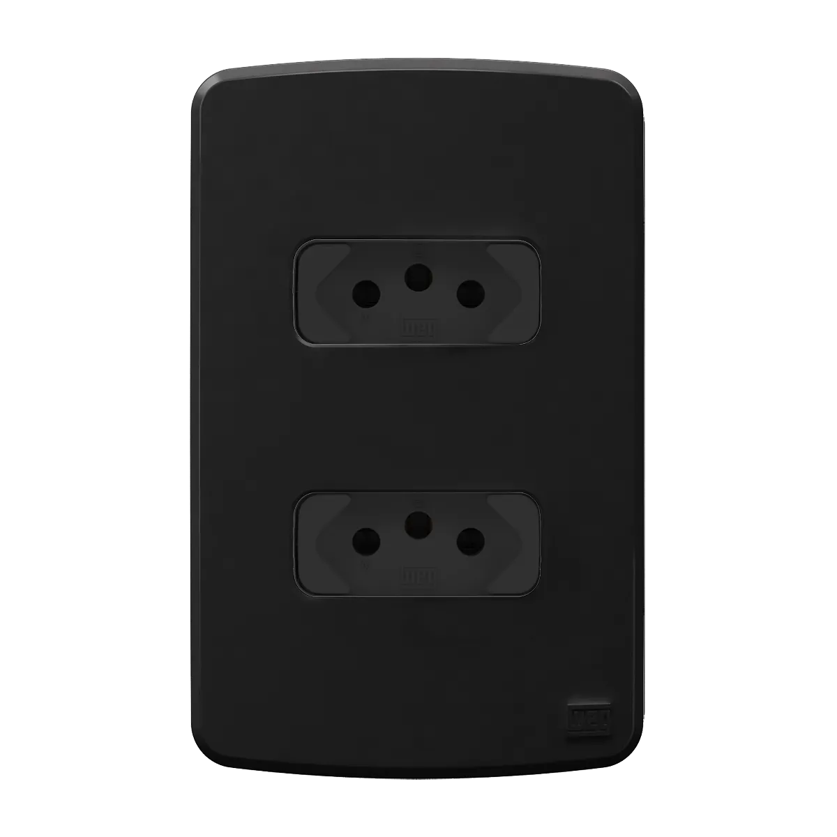 Conjunto 2 tomadas 2P+T 10A ou 20A - 250 V CA + placa 4x2” + suporte (Composé) | Loja Tramo