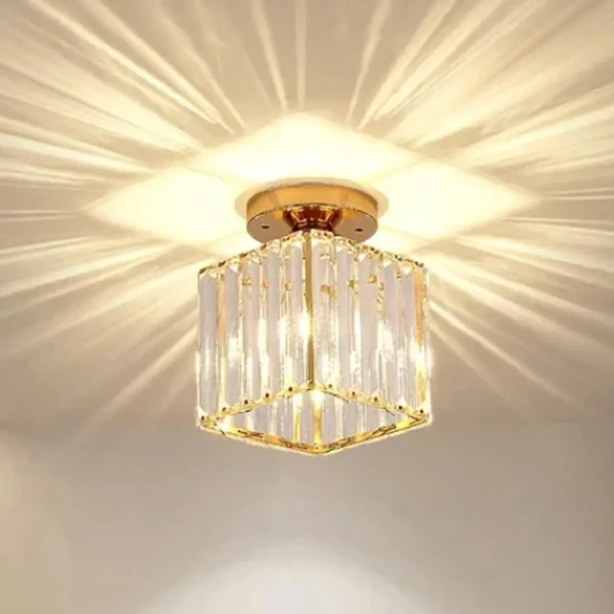 Lustre LED Geométrico de Cristal | Loja Tramo