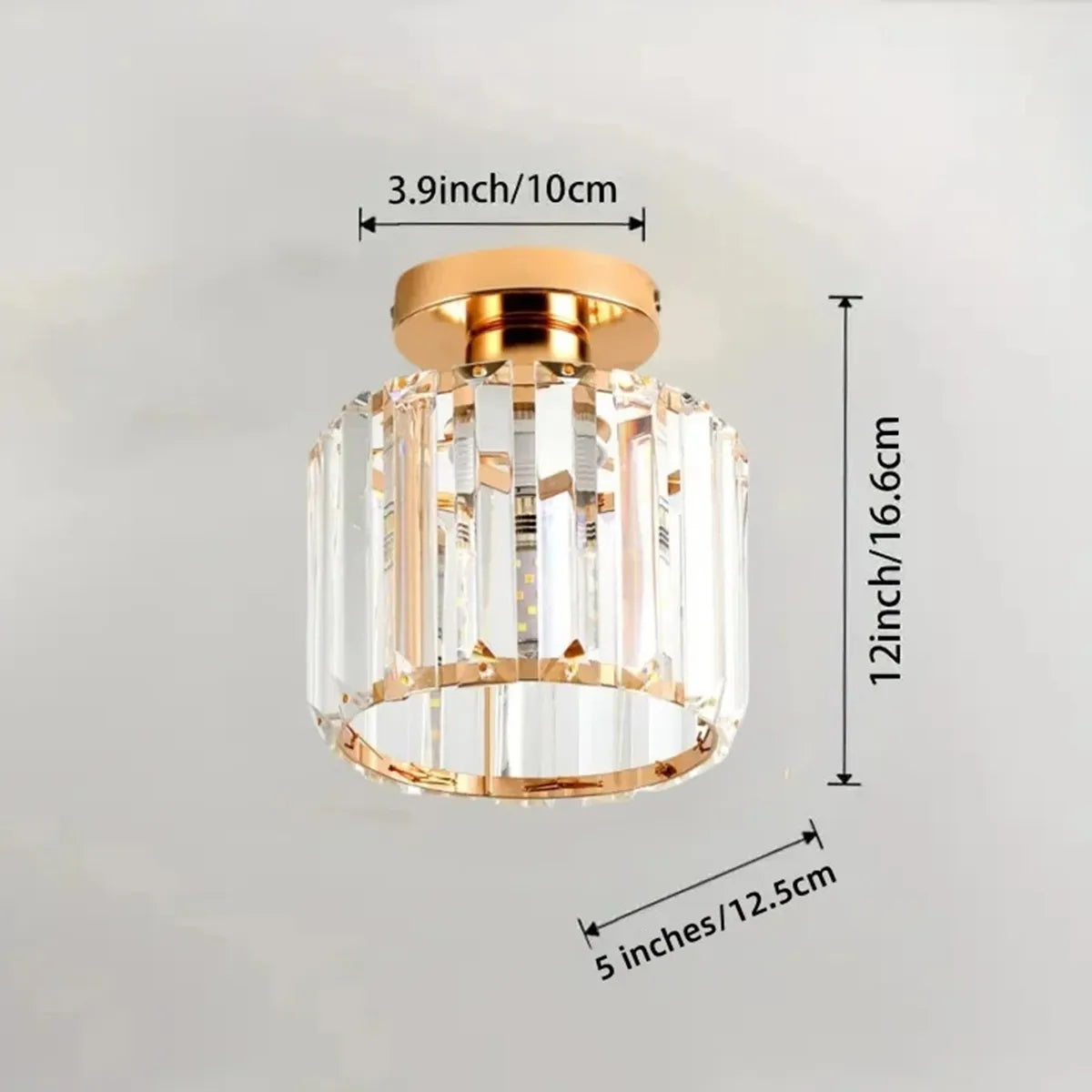 Lustre LED Geométrico de Cristal | Loja Tramo