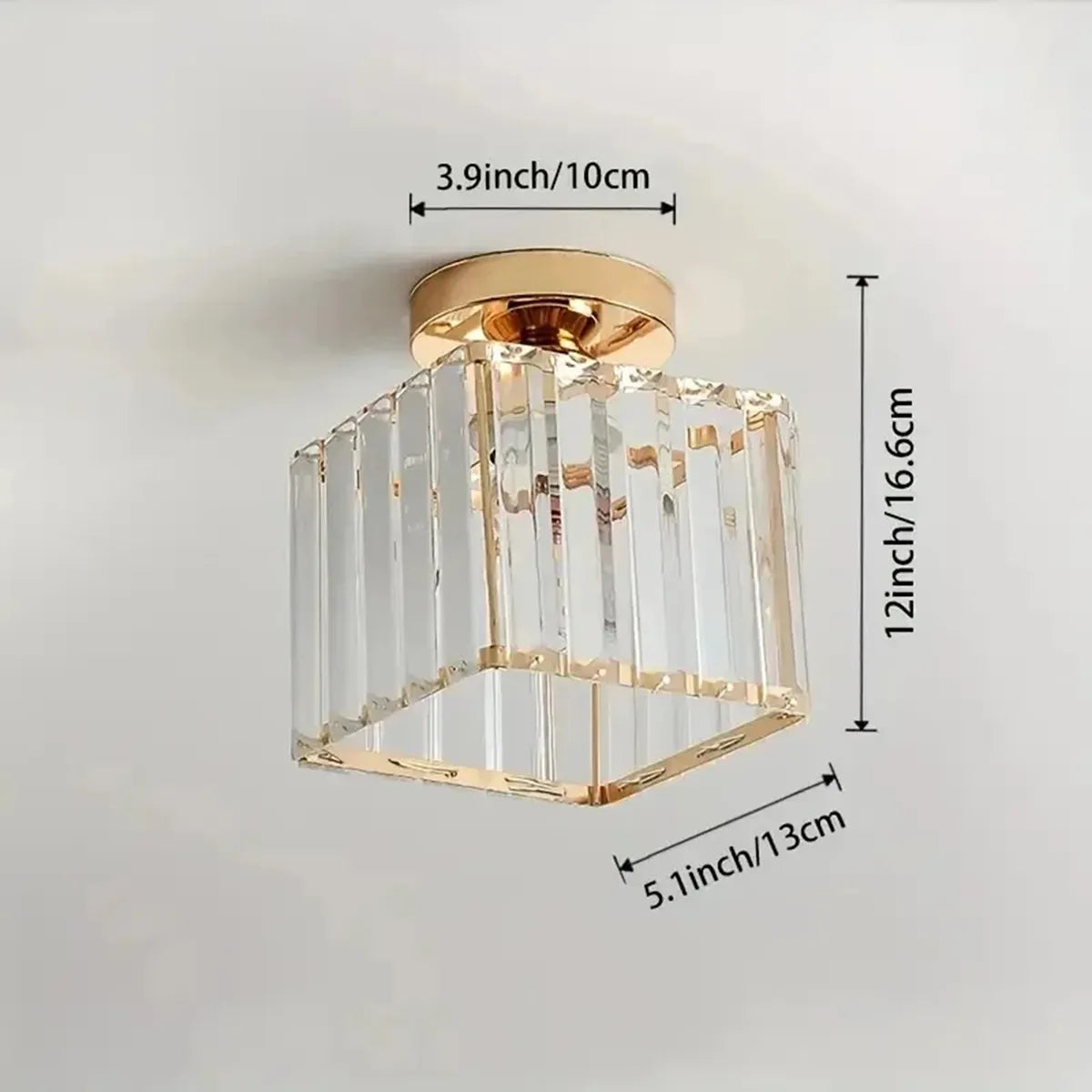 Lustre LED Geométrico de Cristal | Loja Tramo