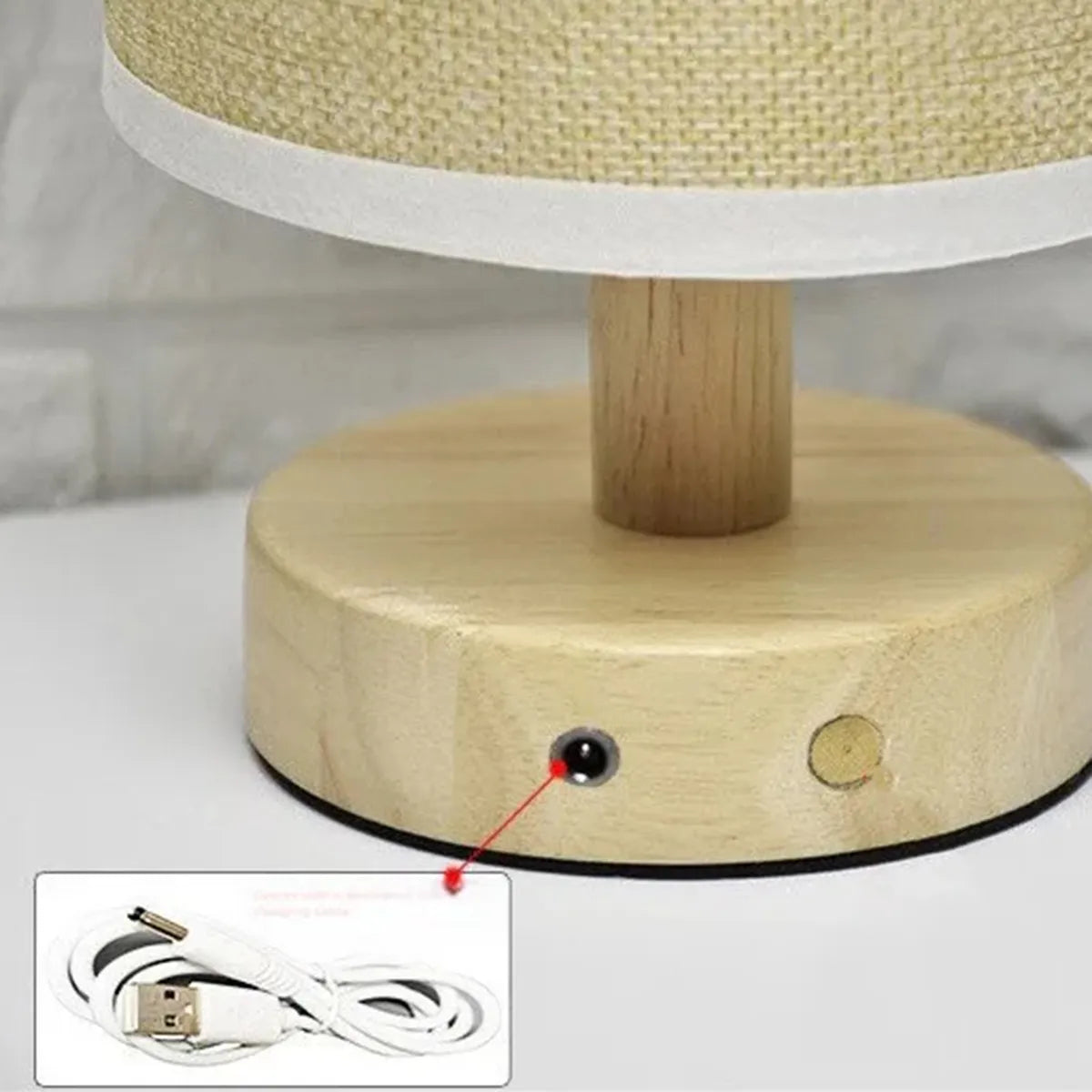 Abajur USB Recarregável Para Casa | Loja Tramo