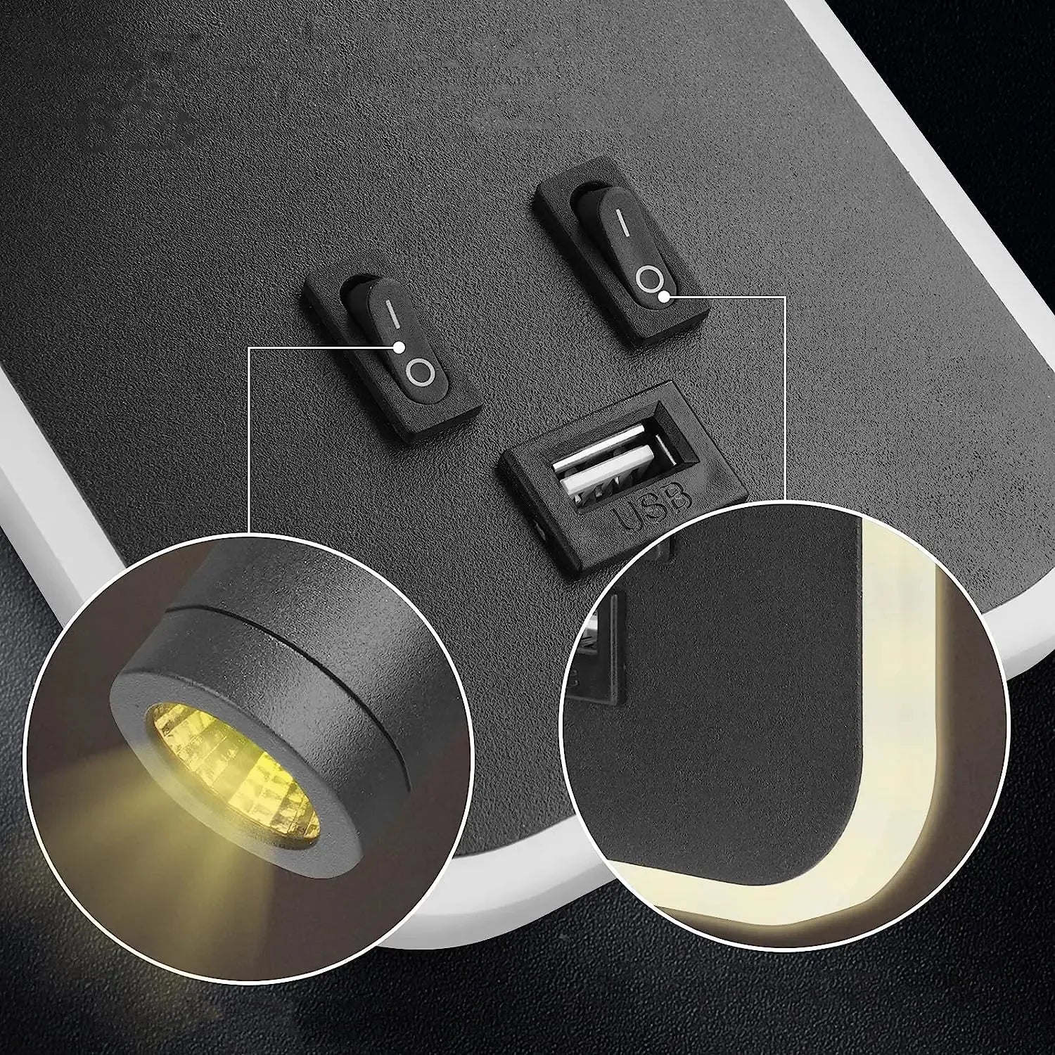Lâmpada LED para cabeceira com USB | Loja Tramo