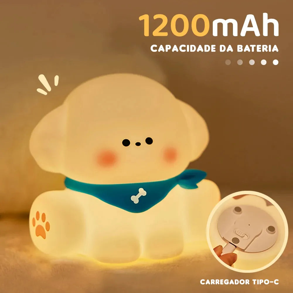 Abajur de Silicone Cute Dog | Loja Tramo