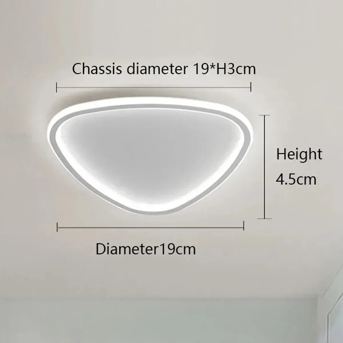 Lâmpada LED de Teto Triangular | Loja Tramo