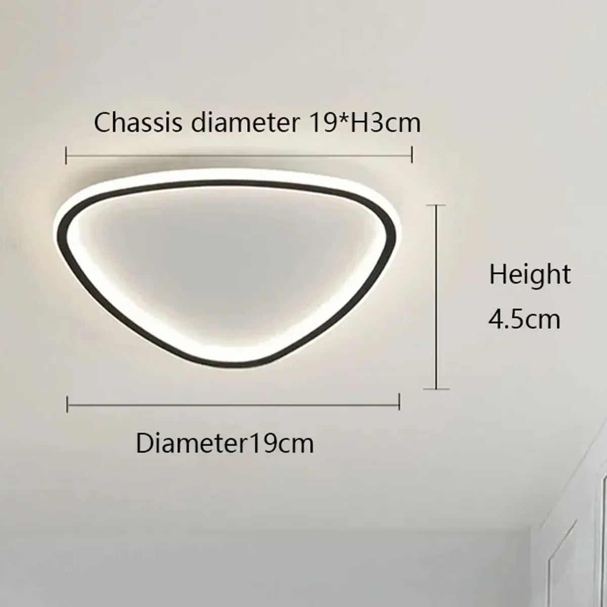 Lâmpada LED de Teto Triangular | Loja Tramo
