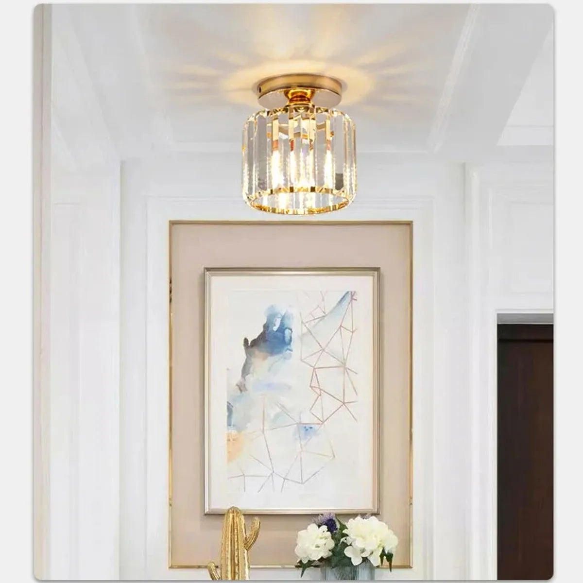 Lustre LED Geométrico de Cristal | Loja Tramo