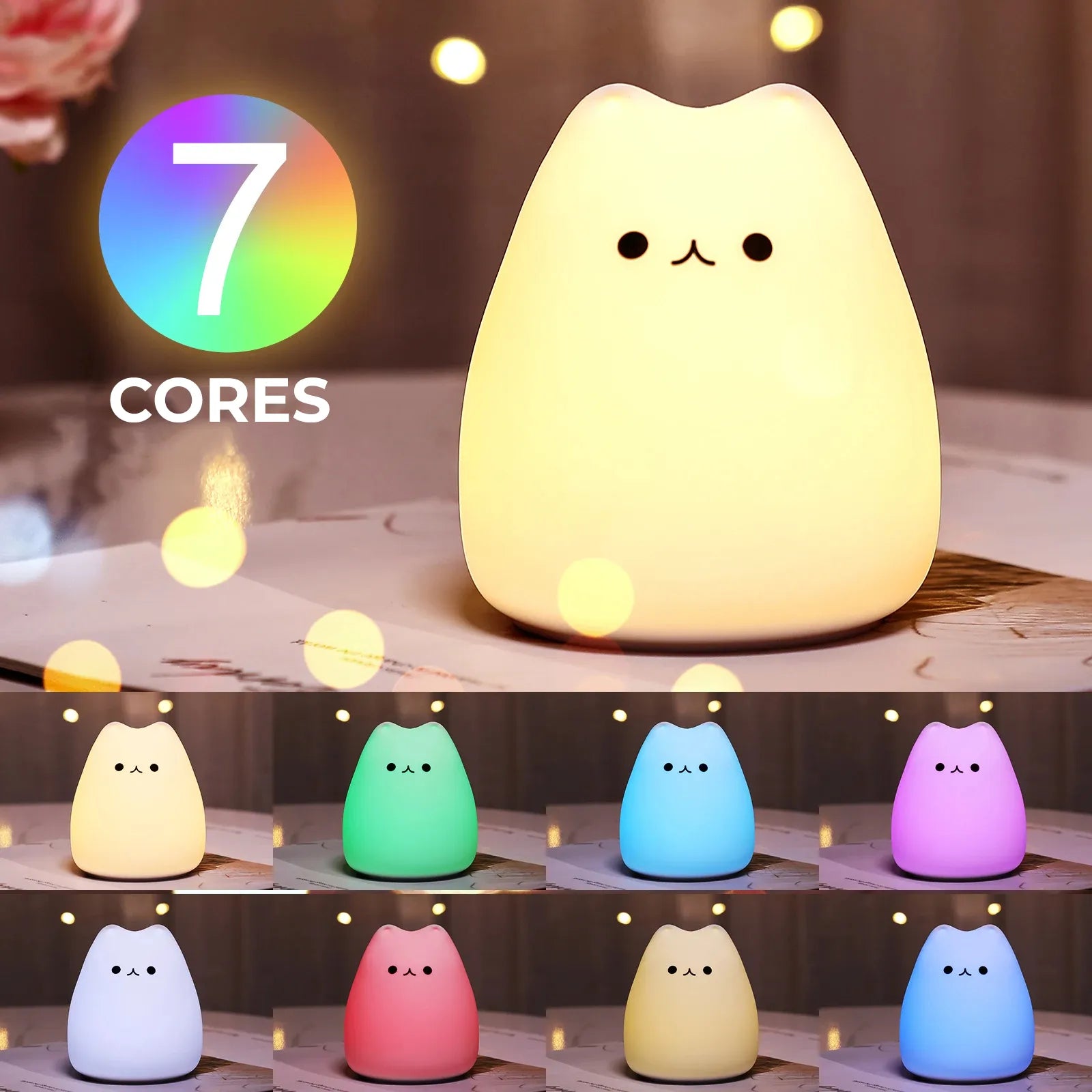 Abajur Mini Cat (7 colores) | Loja Tramo