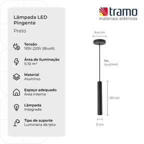 Lâmpada LED Pingente | Loja Tramo