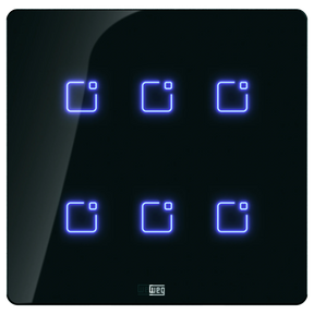 INTERRUPTOR TOUCH WHOME WI-FI 4x4 6 botões | Loja Tramo